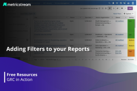 GRC in Action: Adding Filters to your Reports