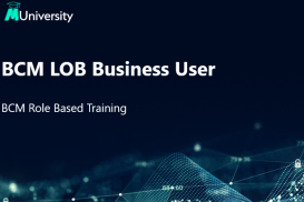BCM LOB Business User - Role Based Course